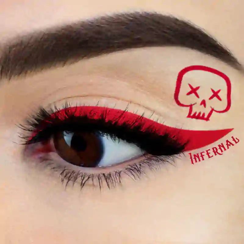 Delineador waterproof rojo | plumón Infernal