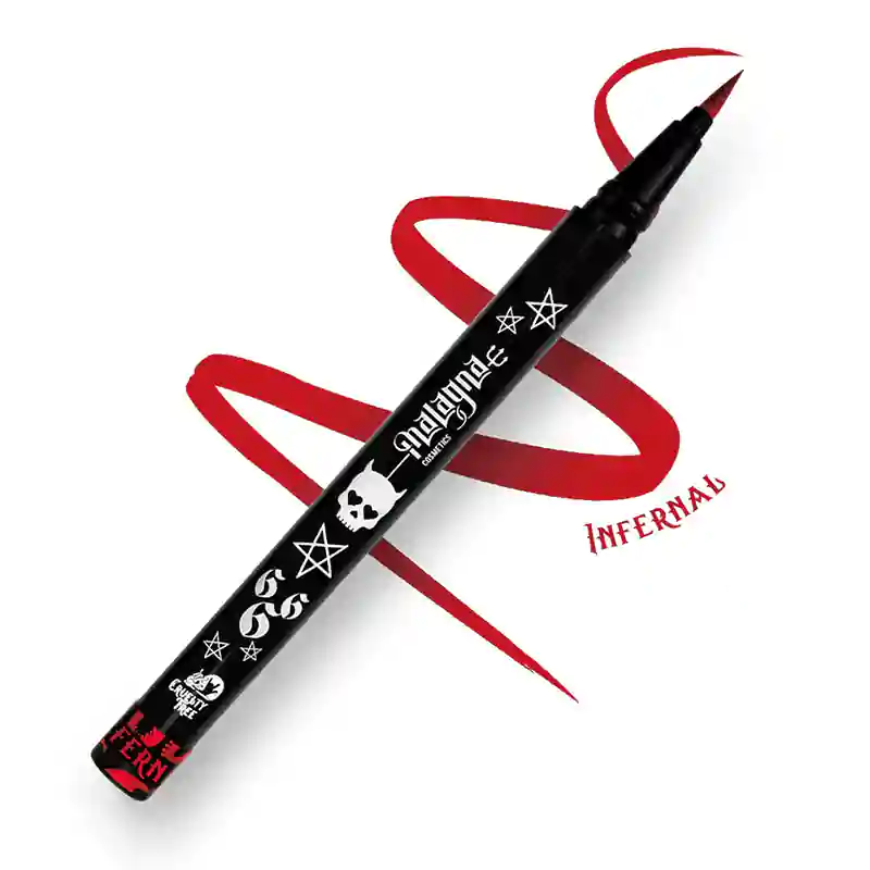 Delineador waterproof rojo | plumón Infernal