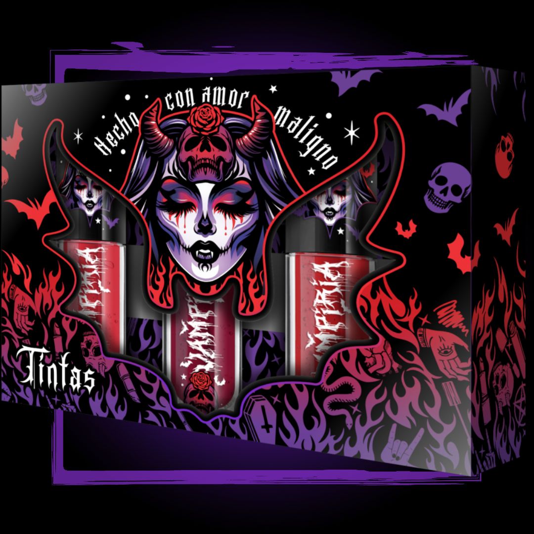 Tintas de labios rojas 3 piezas | Bloody