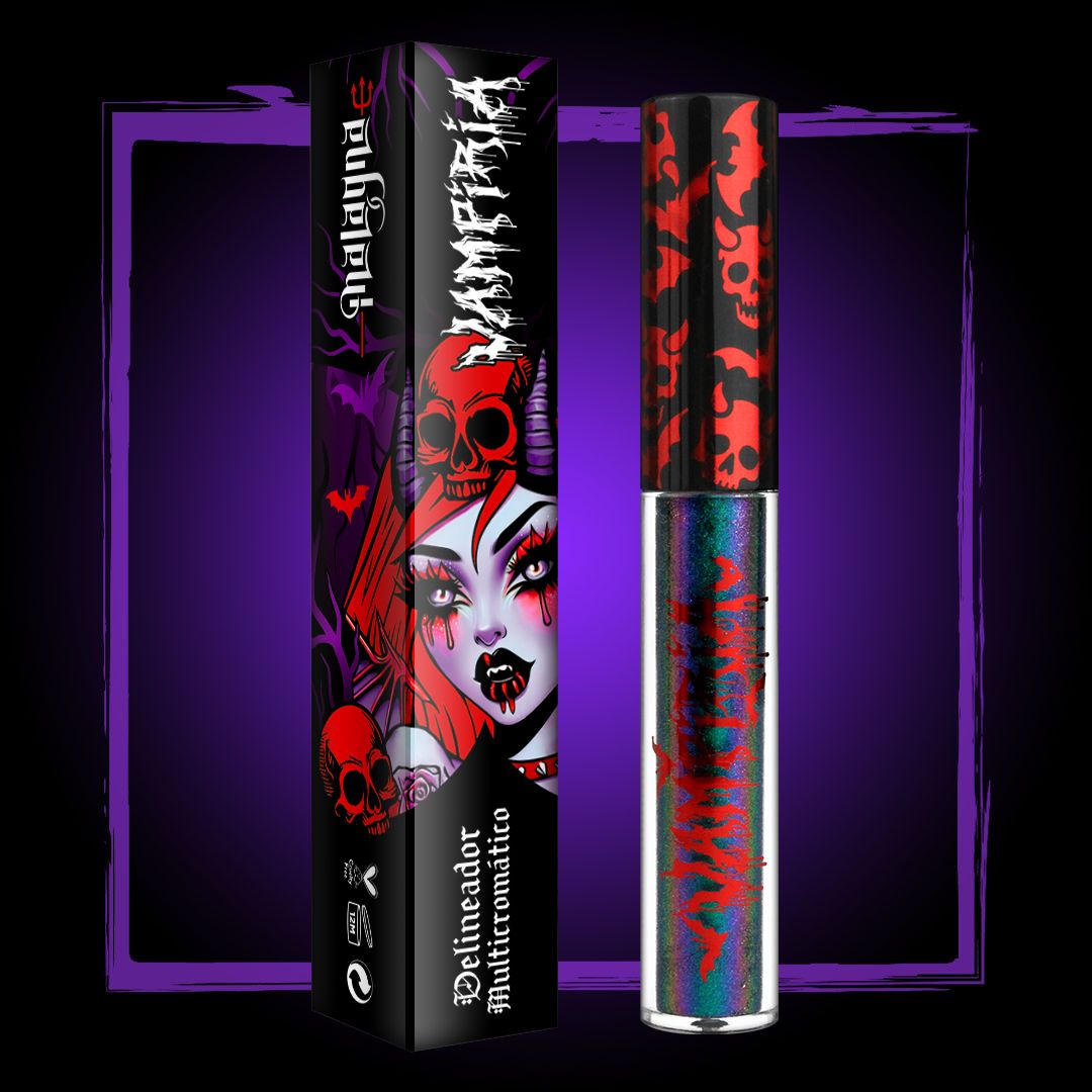 Delineador multicromático azul cyan morado metálico | Spectra