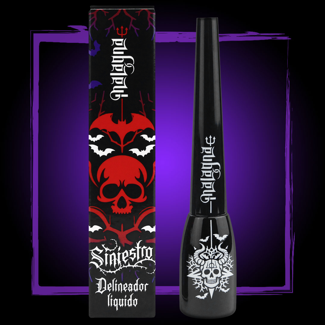 Kit Labial Negro Matte indeleble + 2 Delineadores negros indelebles