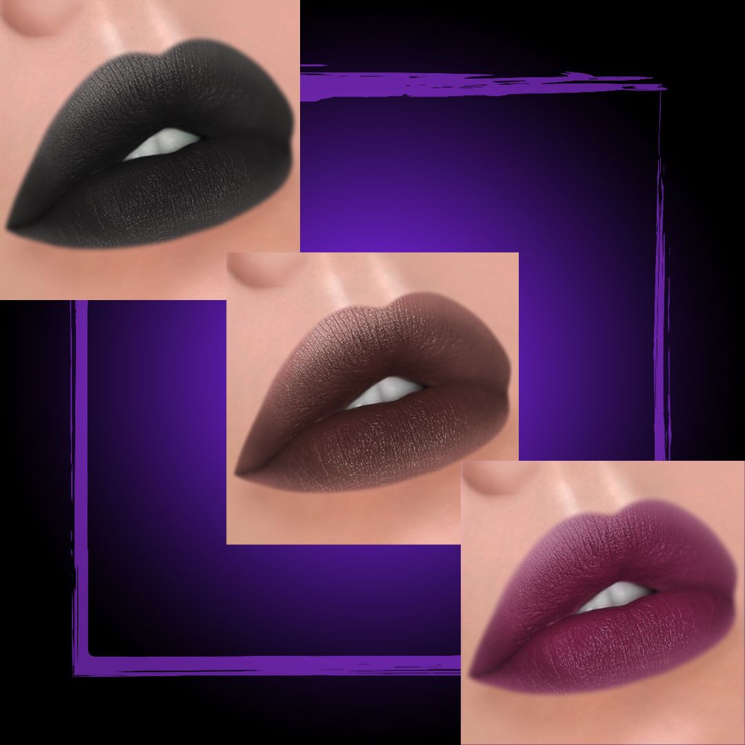 Tintas de labios oscuras 3 piezas | Darkness