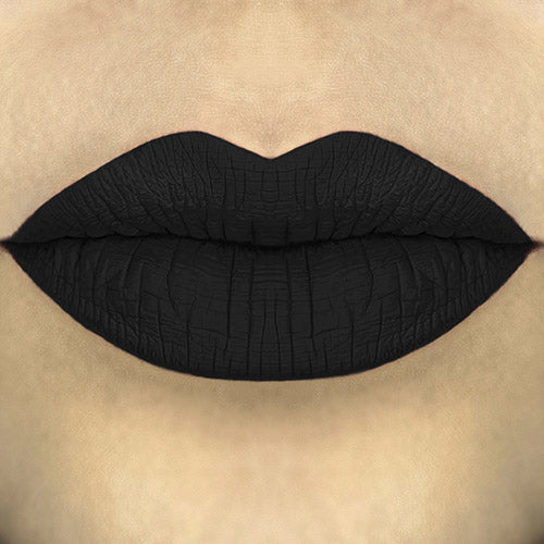 Kit Labial Negro Matte indeleble + 2 Delineadores negros indelebles