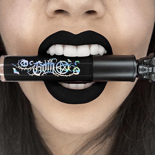 Kit Labial Negro Matte indeleble + 2 Delineadores negros indelebles