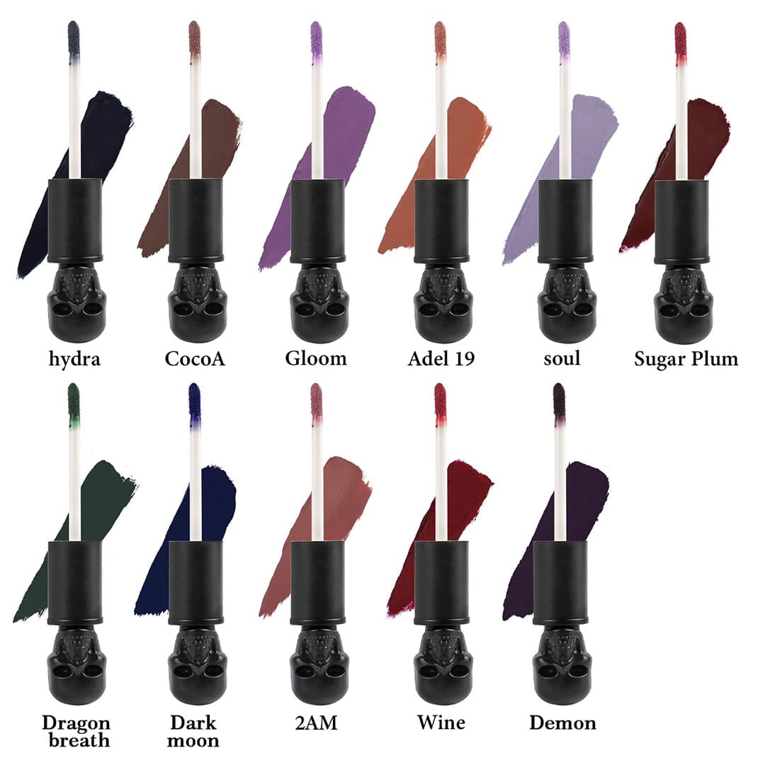 Kit de 11 labiales líquidos GOTH-Mattes