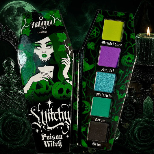 POISON WITCH - Paleta de sombras - 5 tonos